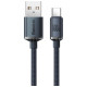 Baseus Crystal Shine Series cable USB cable for fast charging and data transfer USB Type A - USB Type C 100W 1.2m black (CAJY000401)