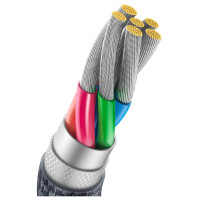 Baseus Crystal Shine Series cable USB cable for fast charging and data transfer USB Type A - USB Type C 100W 1.2m black (CAJY000401)