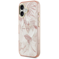 Guess Jungle Tonal Triangle MagSafe iPhone 17 Case - Pink