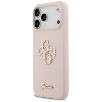 Guess Silicone Big 4G Script Case for iPhone 17 Pro Max - Pink