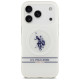 U.s. Polo Assn. US Polo DH and Bottom Stripe Logo MagSafe Case for iPhone 17 Pro - White