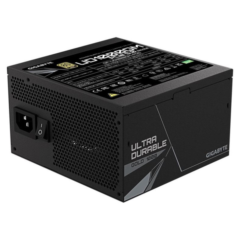 Gigabyte Power Supply|GIGABYTE|GP-UD1000GM|ATX 3.1|1000 Watts|Efficiency 80 PLUS GOLD|PFC Active|GP-UD1000GMPG5V2