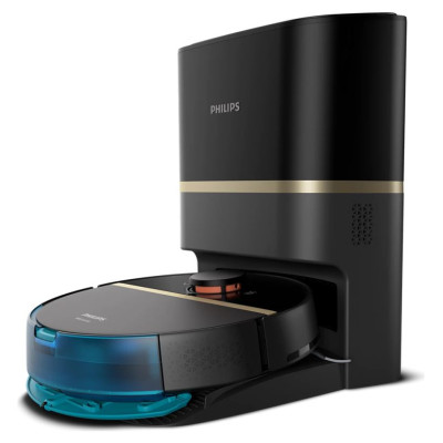 Philips HomeRun 7000. sērijas putekļsūcējs robots ar mazgā&scaron;anas funkciju, melns - XU7100/01