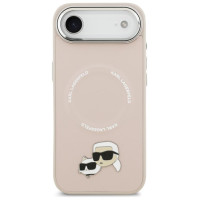 Karl Lagerfeld Karl & Choupette Pins MagSafe Case for iPhone Air Pink