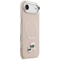 Karl Lagerfeld Karl & Choupette Pins MagSafe Case for iPhone Air Pink