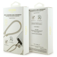 Guess CBDY 4G Charm USB-C / USB-C Cable 150cm - Beige