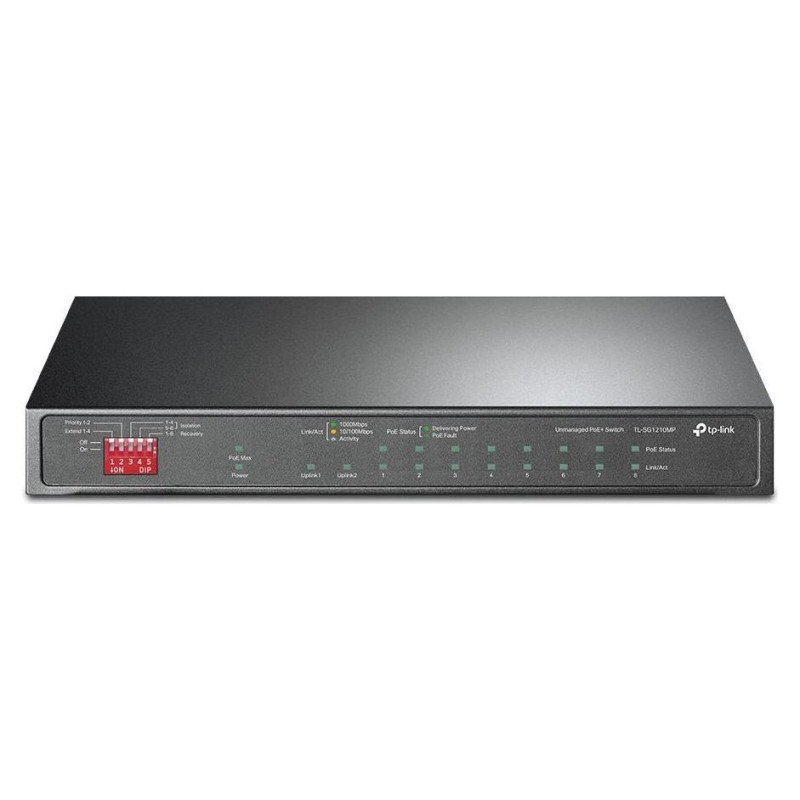 Tp-Link Switch|TP-LINK|1xSFP|PoE+ ports 8|TL-SG1210MP