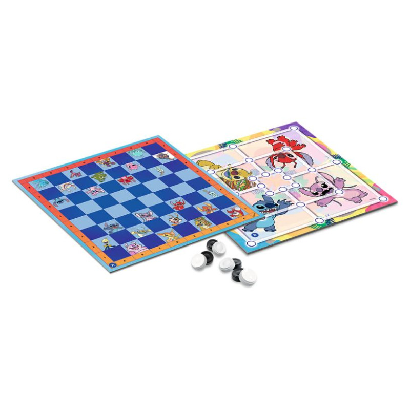 Trefl DISNEY STITCH Galda spēle Dambrete un Dzirnavas