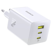 Baseus EnerFill FE11 2 x USB-C / USB-A 100W Wall Charger - White