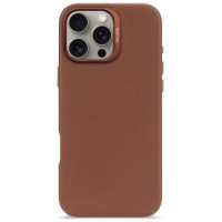 Decoded Leather Backcover case with MagSafe for iPhone 16 Pro Max - brown