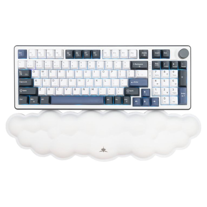 White Shark KP-012 Cumulus Cloudy Keyboard Wrist Rest White