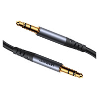 Joyroom stereo audio cable AUX 3.5 mm mini jack 1.2m black (SY-A08)