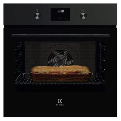 Electrolux cepe&scaron;krāsns 600 SurroundCook (iebūv.), 72l, melna - KOFGF70TH