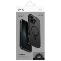 Uniq Combat iPhone 16 Pro Max 6.9" case Magclick Charging black/carbon black