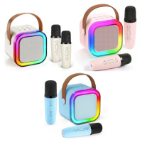 Blackmoon K12 Bluetooth Karaoke skaļrunis ar 2 mikrofoniem RGB (Mix colors)