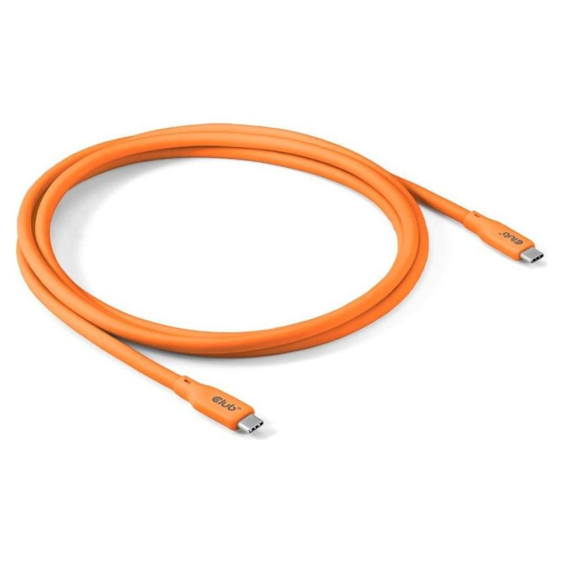Club3D CABLE USB-C TO USB-C 2M/M/M ORANGE CAC-3000 CLUB3D