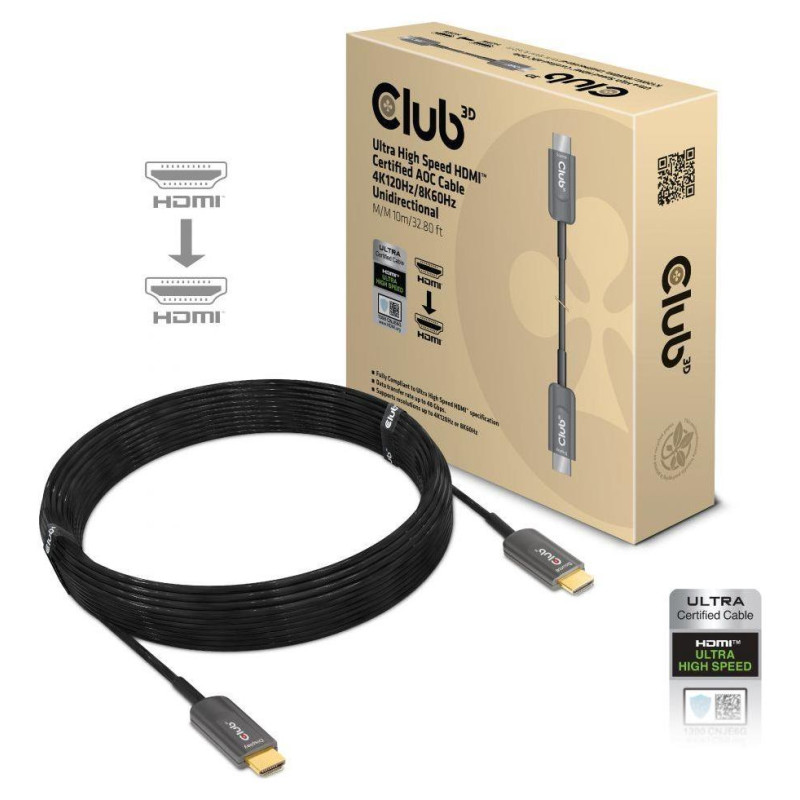 Club3D CABLE HDMI HIGH SPEED 10M/M/M CAC-1376 CLUB3D