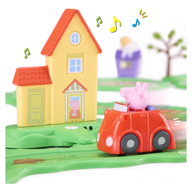 Peppa Pig Whizz Around Peppas dienas izbrauciens rotaļu komplekts