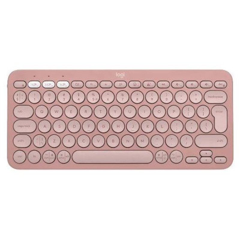 Logitech K380S Bluetooth Keyboard - TONAL ROSE - US INT'L