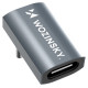 Wozinsky Przejściówka kątowa Wozinsky WPKF-01 USB-C - USB-C 40Gb/s 240W 8K OTG - szara