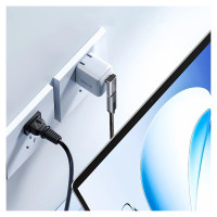 Wozinsky Przejściówka kątowa Wozinsky WPKF-01 USB-C - USB-C 40Gb/s 240W 8K OTG - szara