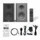 Laudberg XS1B bookshelf speakers 2.0 80W black