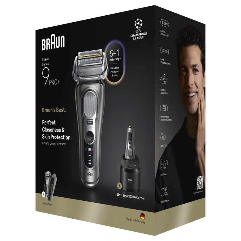 Braun bārdas skuveklis 9 Pro+, pelēks - 9675CC