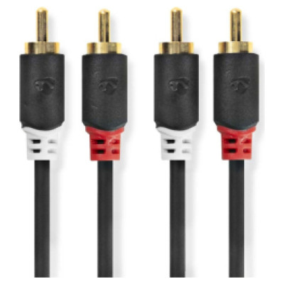 Nedis Kabelis Nedis 2x RCA - 2x RCA 2m