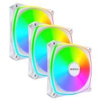 Montech CASE FAN 120MM/RX120 PRO WHITE 3 IN 1 MONTECH