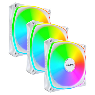 Montech CASE FAN 120MM/RX120 PRO WHITE 3 IN 1 MONTECH