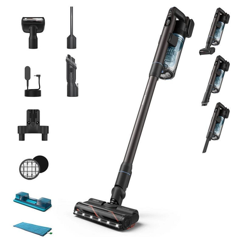 Philips Vacuum Cleaner|PHILIPS|Dry&wet|2-in-1 stick vacuum|Blue|Bagless|Battery| 1.7 kg|XC7163/01