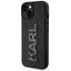 Karl Lagerfeld 3D Rubber Glitter Logo case for iPhone 15 Plus - black