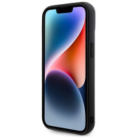 Karl Lagerfeld 3D Rubber Glitter Logo case for iPhone 15 Plus - black