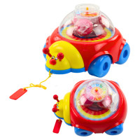 Lean Toys Biz-biz Mārīte velkamā, ar bumbiņām un pulksteni 58120