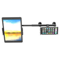 Wozinsky [RETURNED ITEM] Wozinsky dual car phone holder for headrest black (WTHBK1)