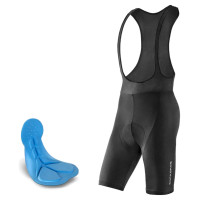 Rockbros RK2002XL bib shorts with XL pad - black