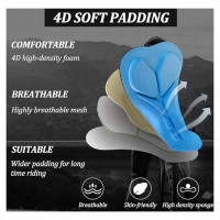 Rockbros RK2002XL bib shorts with XL pad - black