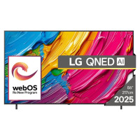 LG TV Set|LG|86"|4K/Smart|3840x2160|Wireless LAN|Bluetooth|webOS|Black|86QNED80A3A
