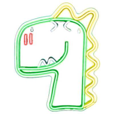 SBS Led lampa SBS Dino Roar On Neon effect