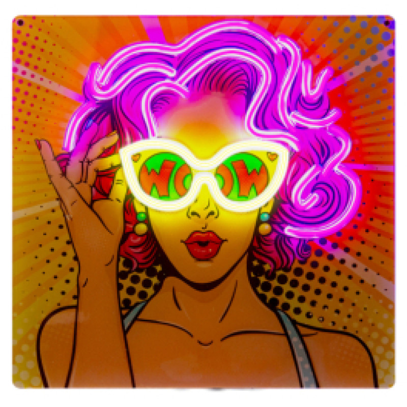 SBS Led lampa SBS Worw Girl Mode Neon effect