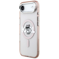 Karl Lagerfeld IML Choupette Sketch Logo MagSafe Case for iPhone 17 Air - Pink
