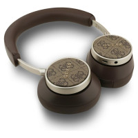 Guess Bluetooth 4G Classic Logo Wireless On-Ear Headphones - Brown
