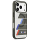 BMW M IML Metal Buttons Tricolor Lines MagSafe Case for iPhone 17 Pro - Gray