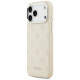 Guess Peony Hot Stamp Script MagSafe Case for iPhone 17 Pro Max - Beige
