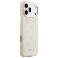 Guess Peony Hot Stamp Script MagSafe Case for iPhone 17 Pro Max - Beige