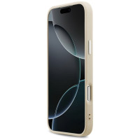 Guess Peony Hot Stamp Script MagSafe Case for iPhone 17 Pro Max - Beige