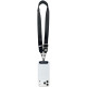 Karl Lagerfeld Universal Strap Tether Patch Choupette Metal Logo Phone Lanyard - Black