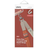Uniq Vista 2-in-1 phone lanyard - orange and beige