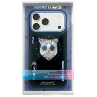 Nimmy Glasses Cool Cat MagSafe Case for iPhone 17 Pro Max - Black and Blue