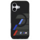 BMW M IML Metal Buttons Tricolor Lines MagSafe Case for iPhone 17 - Black